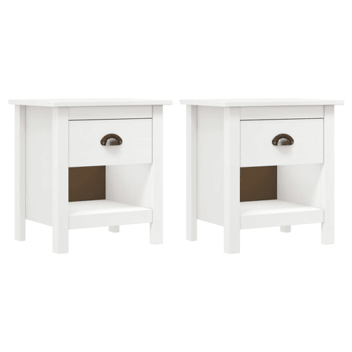 Lote de 2 Mesas De Cabeceira - Mesinhas De Cabeceira 46x35x49,5cm pinho maciço Lote de 2 Mesas De Cabeceira - Mesinhas De Cabeceira 46x35x49,5cm pinho maciço