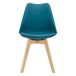 Juego de sillas comedor escandinavo asiento cocina plástico Juego de sillas comedor escandinavo asiento cocina plástico Turquesa