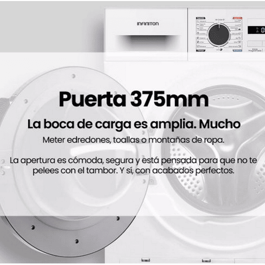 Máquina de Secar com Bomba de Calor Infiniton SD-BC9DWP, 9 kg, D, 16 Programas, Branco