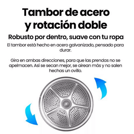Máquina de Secar com Bomba de Calor Infiniton SD-BC9DWP, 9 kg, D, 16 Programas, Branco