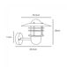 Aplique de exterior galvanizado Agger steel Nórdico Aplique de exterior galvanizado Agger steel Nórdico Plateado
