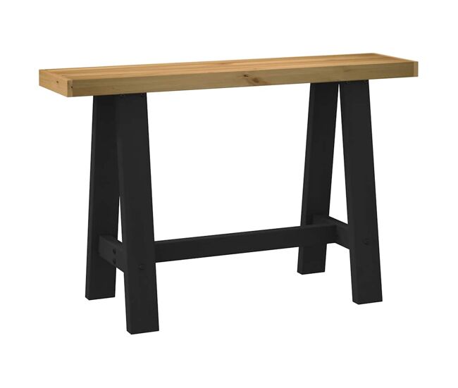 Mesa consola - mesa de entrada patas en a madera maciza pino 120x30x75 cm