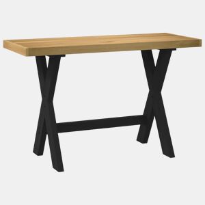 Secretária - Escrivaninha de computador com pernas forma X 120x50x75 cm pinho maciço