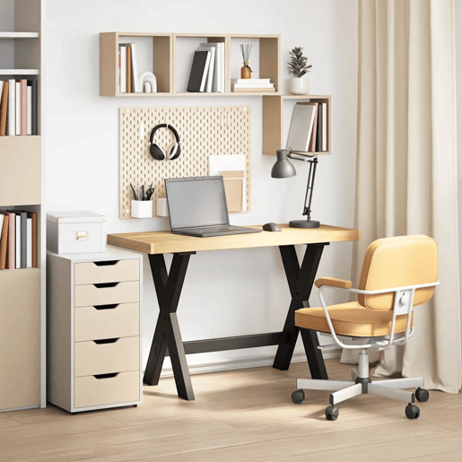 Secretária - Escrivaninha de computador com pernas forma X 120x50x75 cm pinho maciço Secretária - Escrivaninha de computador com pernas forma X 120x50x75 cm pinho maciço