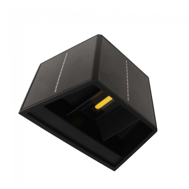 Aplique led solar con sensor alero 4000k 2.7w marca wonderlamp