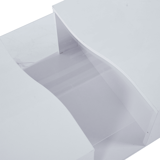 Mesa de café moderna LED - 100 x 50 x 35 cm - Mesa auxiliar branca com luz LED e painel acrílico - Branco Mesa de café moderna LED - 100 x 50 x 35 cm - Mesa auxiliar branca com luz LED e painel acrílico - Branco