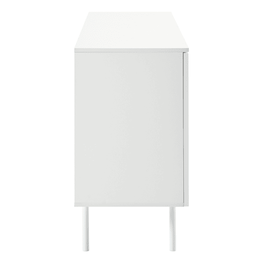 Aparador moderno com 4 portas - design minimalista em arco - Branco
