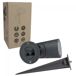 Foco LED de exterior con piqueta Kat (12W) Aluminio - Cristal Foco LED de exterior con piqueta Kat (12W) Aluminio - Cristal Antracita