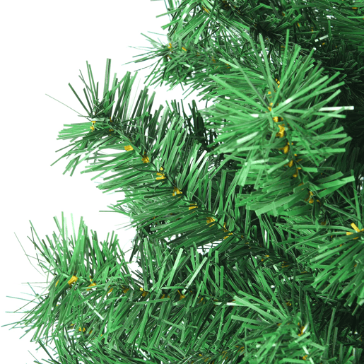 Árvore de Natal artificial verde de 210 cm com base de metal ideal para decoração de Natal