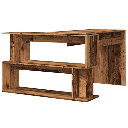 Mesa de canto - Secretária Madeira Velha 200,5x50x76 cm Madeira Engenheirada