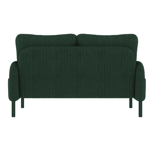 Conjunto de 3 peças Cord - Poltrona + Pufe + Sofá de 2 lugares com bolso lateral, estrutura em aço e encosto extra macio - Verde Esmeralda Conjunto de 3 peças Cord - Poltrona + Pufe + Sofá de 2 lugares com bolso lateral, estrutura em aço e encosto extra macio - Verde Esmeralda