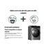 Lavaseca Infiniton WSD-K0A7D5DK, 10 kg / 7 kg, 1500 RPM, A/D Lavaseca Infiniton WSD-K0A7D5DK, 10 kg / 7 kg, 1500 RPM, A/D Negro/ Inox