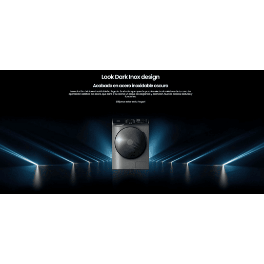 Máquina de Lavar e Secar Infiniton WSD-K0A7D5DK, 10 kg  7 kg, 1500 RPM, AD, 14 Programas, Dark Inox