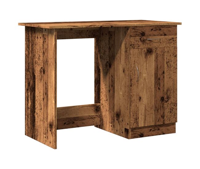 Escritorio - mesa de ordenador de madera de ingeniería envejecida 100x50x76 cm