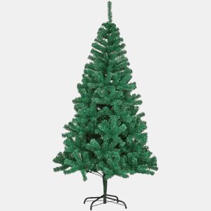 Árvore de Natal artificial verde de 150 cm com base de metal, ideal para decoração de Natal