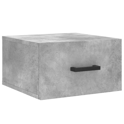 Lote de 2 Mesas De Cabeceira parede - Mesinhas De Cabeceira 35x35x20 cm cinza cimento