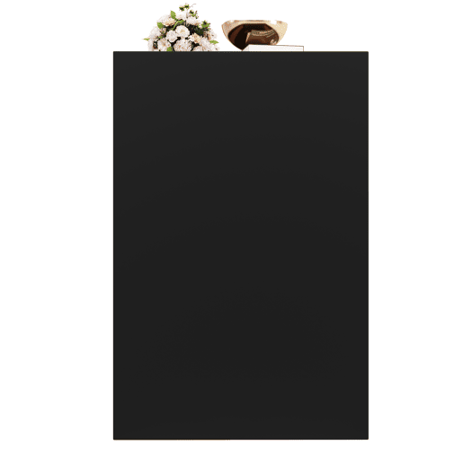 Cômoda, 120x40x75 cm - Moderna, com luz LED, 6 gavetas, porta de armazenamento, cor preta