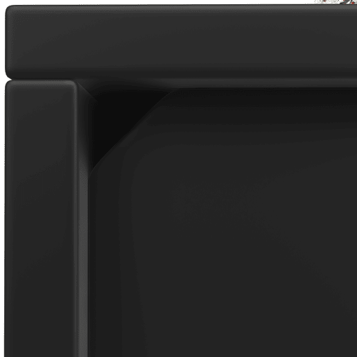 Cômoda, 120x40x75 cm - Moderna, com luz LED, 6 gavetas, porta de armazenamento, cor preta