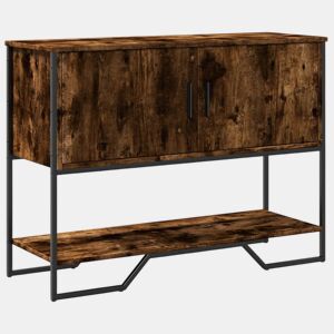 Mesa Consola - Mesa De Entrada 100x35x74,5cm derivados de madeira carvalho fumado