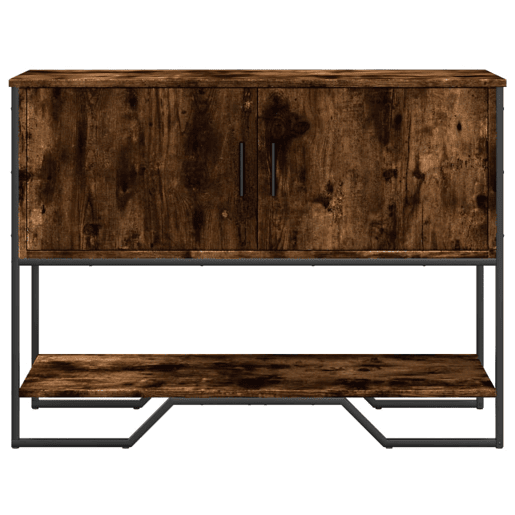 Mesa Consola - Mesa De Entrada 100x35x74,5cm derivados de madeira carvalho fumado
