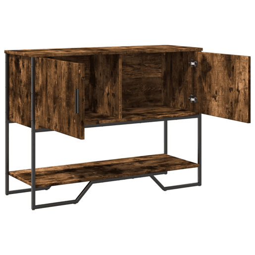 Mesa Consola - Mesa De Entrada 100x35x74,5cm derivados de madeira carvalho fumado