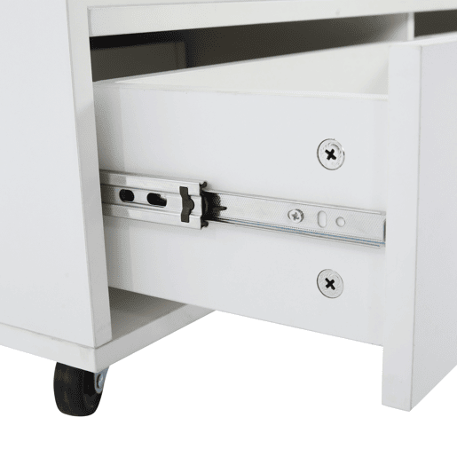 Mesa de sala elevável 100x50x47,5 cm - Mesa com função dobrável, 4 gavetas, 2 mesas hidráulicas, com rodas universais