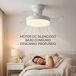 Ventilador de Techo con Luz Pequeño Motor DC Ventilador de Techo con Luz Pequeño Motor DC Blanco