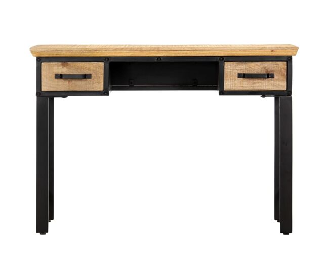 Mesa escritorio - mesa de ordenador madera maciza de mango 110x50x76 cm