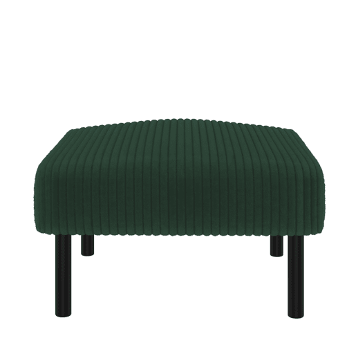 Conjunto de 3 peças Cord - Poltrona + Pufe + Sofá de 2 lugares com bolso lateral, estrutura em aço e encosto extra macio - Verde Esmeralda Conjunto de 3 peças Cord - Poltrona + Pufe + Sofá de 2 lugares com bolso lateral, estrutura em aço e encosto extra macio - Verde Esmeralda