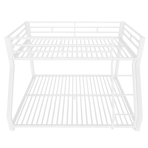 Cama beliche, 90200 cm + 140200 cm - Com grade, escada, certificado EN747, sem colchão - Branco Cama beliche, 90200 cm + 140200 cm - Com grade, escada, certificado EN747, sem colchão - Branco