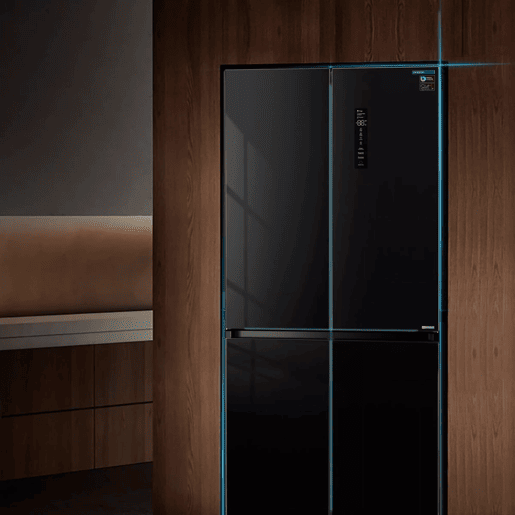 Frigorífico Americano Infiniton AMCB-580CD90NEC u2013 456 L, Slot-In, Cristal Preto