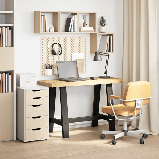Secretária - Escrivaninha de computador com pernas forma A 120x50x75 cm pinho maciço Secretária - Escrivaninha de computador com pernas forma A 120x50x75 cm pinho maciço