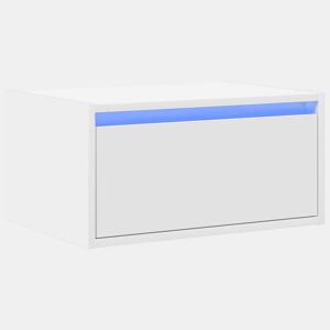 Mesa De Cabeceira De Parede Mesinha De Cabeceira - com luzes LED branco