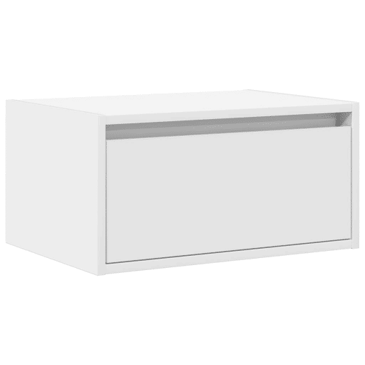 Mesa De Cabeceira De Parede Mesinha De Cabeceira - com luzes LED branco