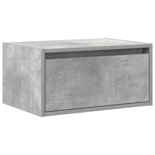 Mesa De Cabeceira De Parede Mesinha De Cabeceira - com luzes LED cinzento cimento