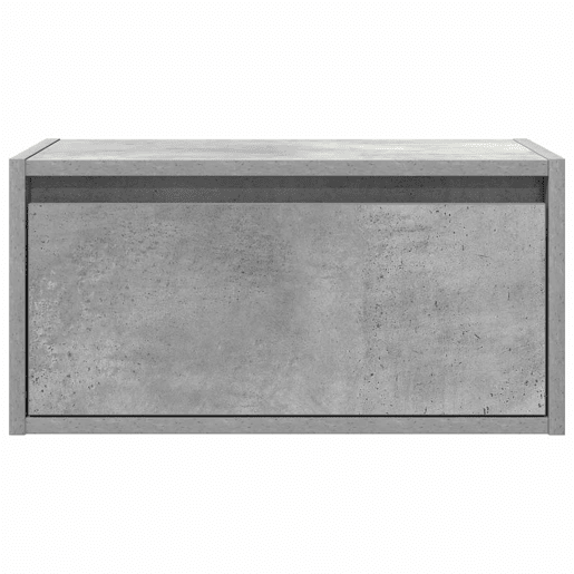 Mesa De Cabeceira De Parede Mesinha De Cabeceira - com luzes LED cinzento cimento