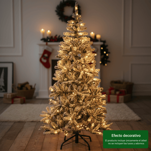 Árvore de Natal artificial com neve de 120 cm e efeito neve premium
