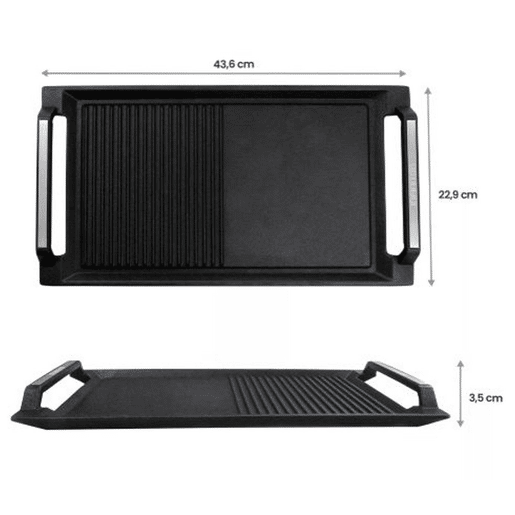 Chapa Grill Infiniton GRILL A44I, Compatível apenas com placas de indução, Ferro Fundido, Preto Chapa Grill Infiniton GRILL A44I, Compatível apenas com placas de indução, Ferro Fundido, Preto