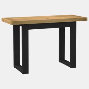 Secretária - Escrivaninha de computador com pernas forma U 120x50x75 cm pinho maciço