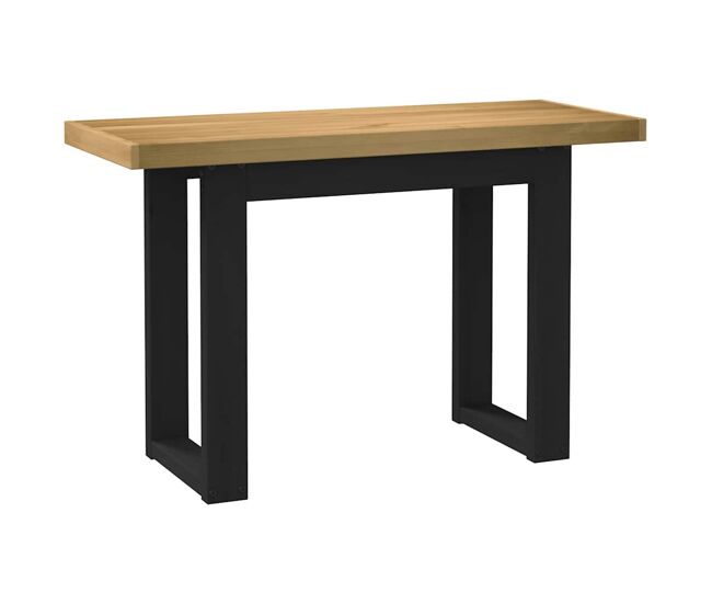 Escritorio - mesa de ordenador patas en u madera maciza pino 120x50x75 cm
