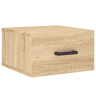 Mesa De Cabeceira De Parede Mesinha De Cabeceira - 35x35x20 cm cor sonoma