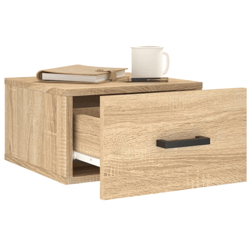 Mesa De Cabeceira De Parede Mesinha De Cabeceira - 35x35x20 cm cor sonoma