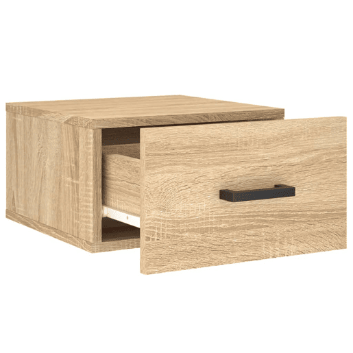 Mesa De Cabeceira De Parede Mesinha De Cabeceira - 35x35x20 cm cor sonoma
