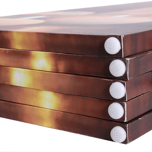 Divisória de ambientes com 5 painéis e design de Buda em LED com temporizador 180x200 cm 15 LEDs 04_0008630