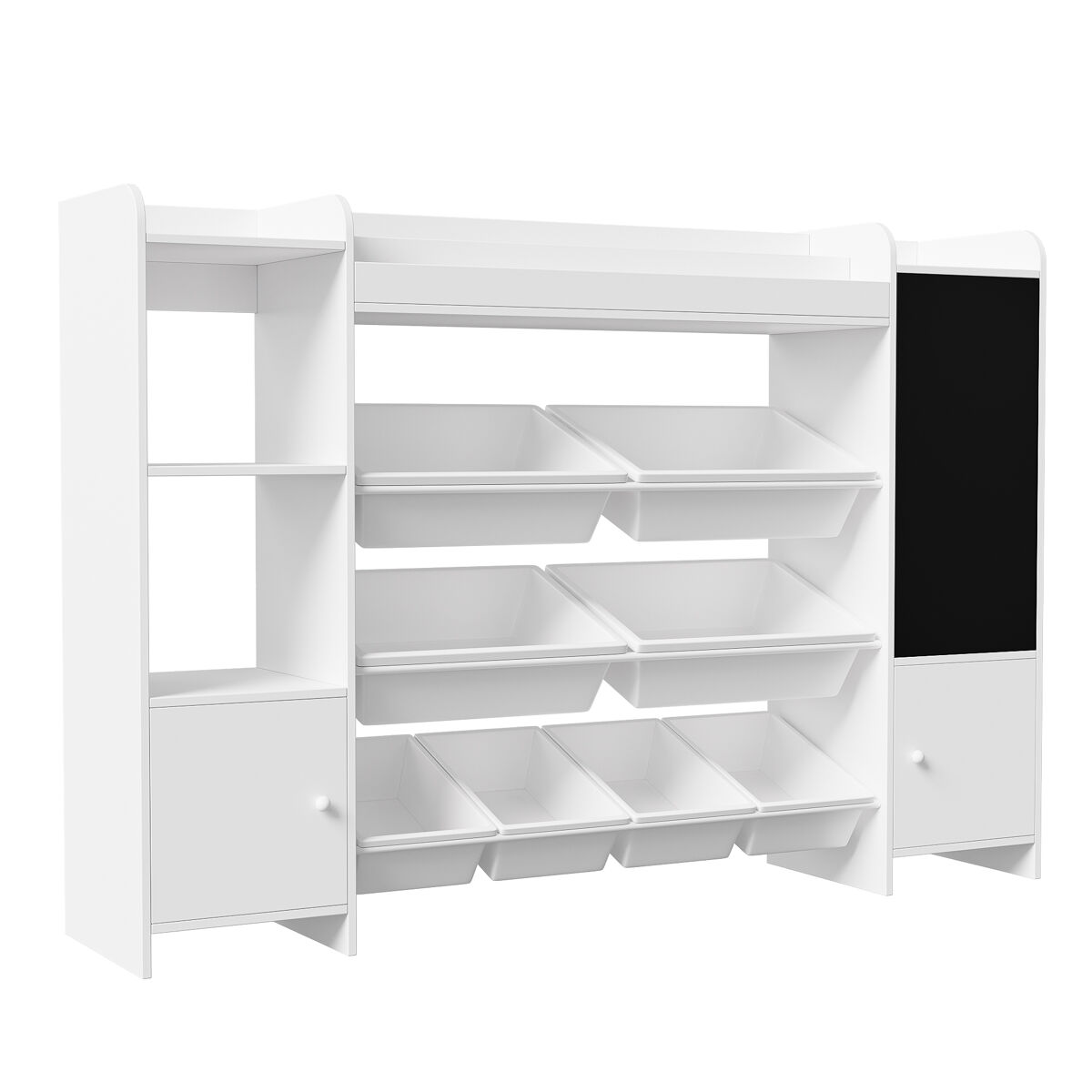 Librería infantil con cajas de almacenaje