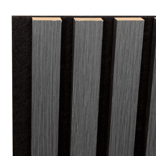 Conjunto de 4x painéis acústicos de parede 3D Vang MDF 120x60x2 cm (2,88 m²) - Carvalho cinzento NEU.HOLZ