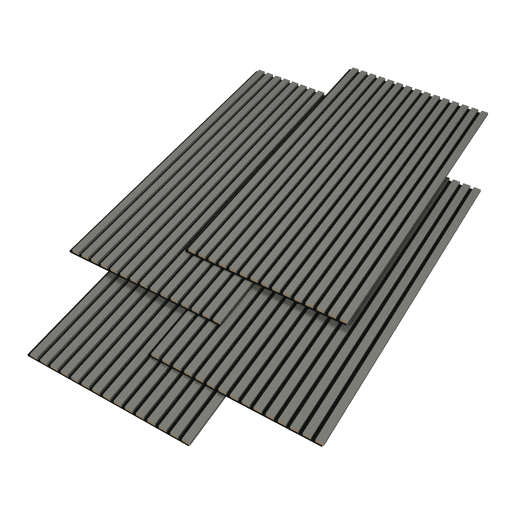 Conjunto de 8x painéis acústicos de parede 3D Vang MDF 120x60x2 cm (5,76 m²) - Carvalho cinzento claro NEU.HOLZ
