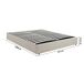Cama matrimonio Nola somier abatible lino 181x206 Cama matrimonio Nola somier abatible lino 181x206 Beige