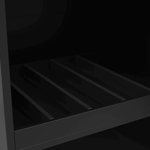 Mesa de bar giratória 105x39x102 cm - 2 gavetas, armário com porta deslizante, 3 níveis de armazenamento aberto - Preto