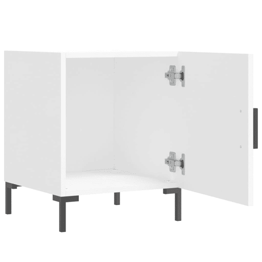 Lote de 2 Mesas De Cabeceira Mesinhas De Cabeceira - 40x40x50 cm derivados de madeira branco